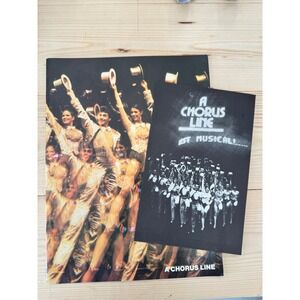 Vintage A Chorus Line Broadway Program and National Company Playbill Set 1982